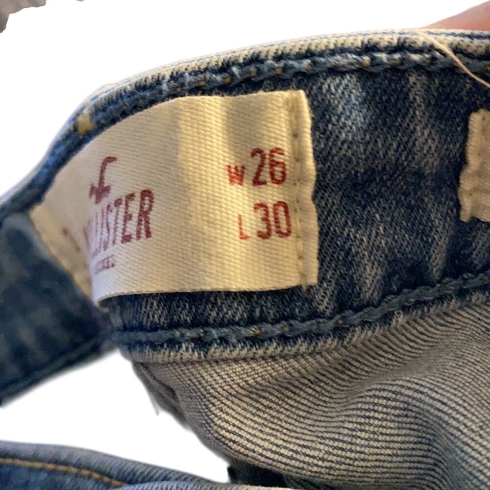 Hollister Kids Girls High Rise Distressed Skinny Jeans Light Wash Size 3R - Picture 13 of 14
